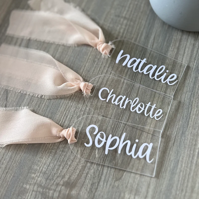 Marque-place plexi neutre